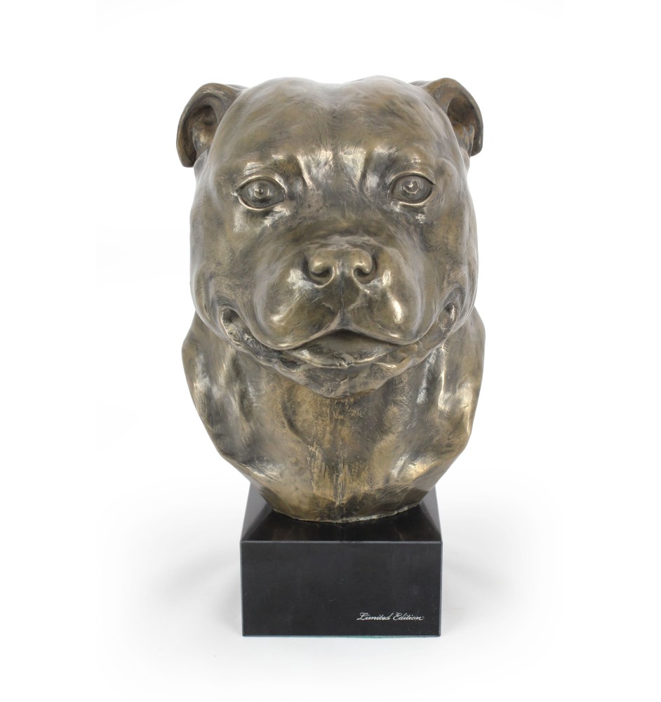 Staffordshire Bull Terrier duża głowa na marmurze Art-Dog